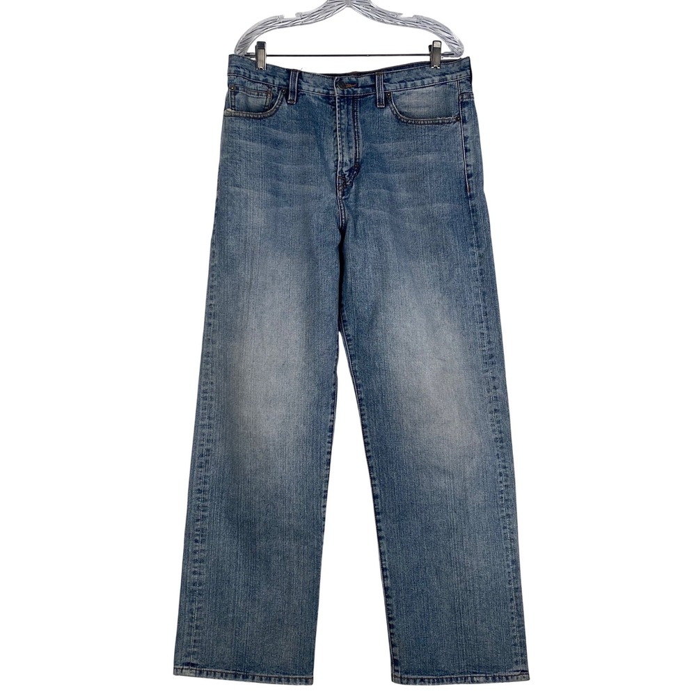 Sean John Garvey Loose Fit Jeans Mens 34x34 Blue Premium‎ Denim Wide Leg